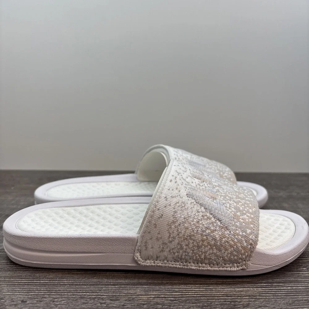 APL Slides Women's 7 BL TechLoom‎ Sandals White/Pastel NEW